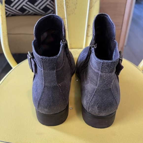 Born Brown Leather Boots Sz 7.5 Womens Distressed Buckle Straps Boho Festival - Picture 5 of 9